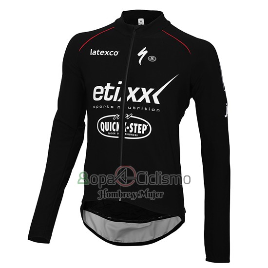 Etixx Quick Step Ropa Ciclismo Culotte Largo 2015 Mangas Largas Ettix Quick Step Negro y Blanco